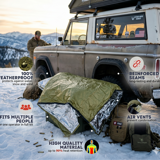 ThinLyneRanch Ultra Large Hypothermia Survival Sleeping Bag (For When Things Go Sideways)