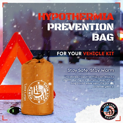 ThinLyneRanch® Ultra Large Hypothermia Survival Sleeping Bag (For When Things Go Sideways)