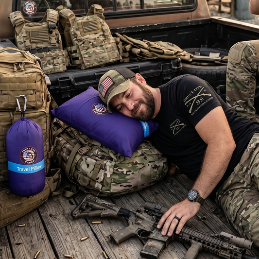 ThinLyneRanch Tactical Travel Pillow (Because Sleeping on Your Kevlar Actually Sucks)