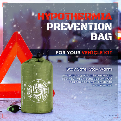 ThinLyneRanch® Ultra Large Hypothermia Survival Sleeping Bag (For When Things Go Sideways)